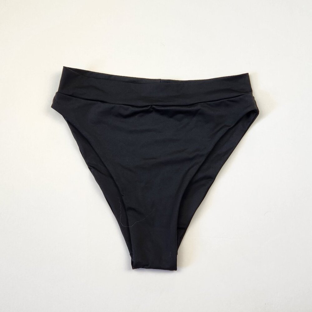 Novah Swimwear Black High Cut Bikini Bottoms sz S